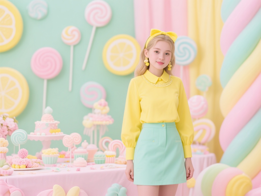 糖果派对风格的灵魂离不开色彩。糖果色通常以柔和的马