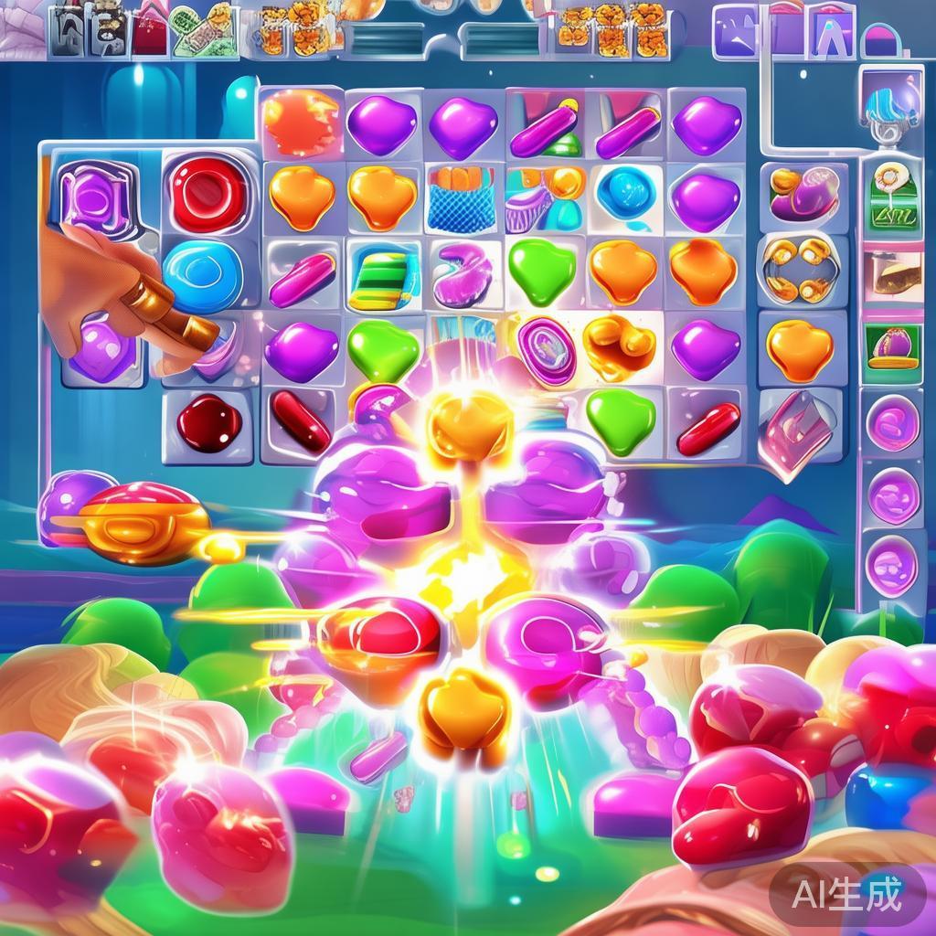 在糖果派对中，连续的连击是获得高分的关键。实战中，