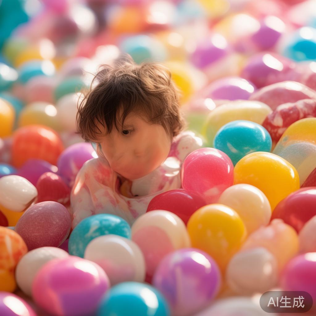 在这个色彩缤纷的世界里，糖果不仅仅是一种美味的点心