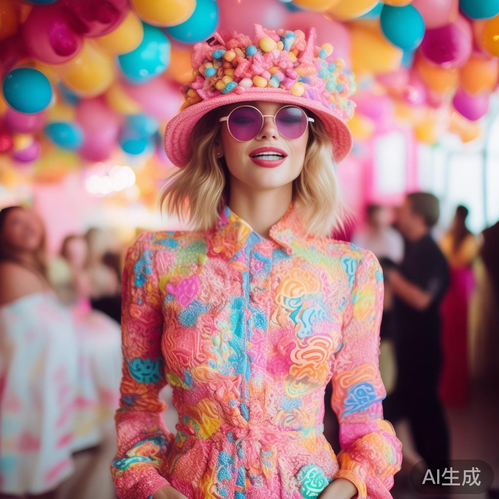 在节日氛围浓厚或主题派对中，糖果派对因其丰富的色彩