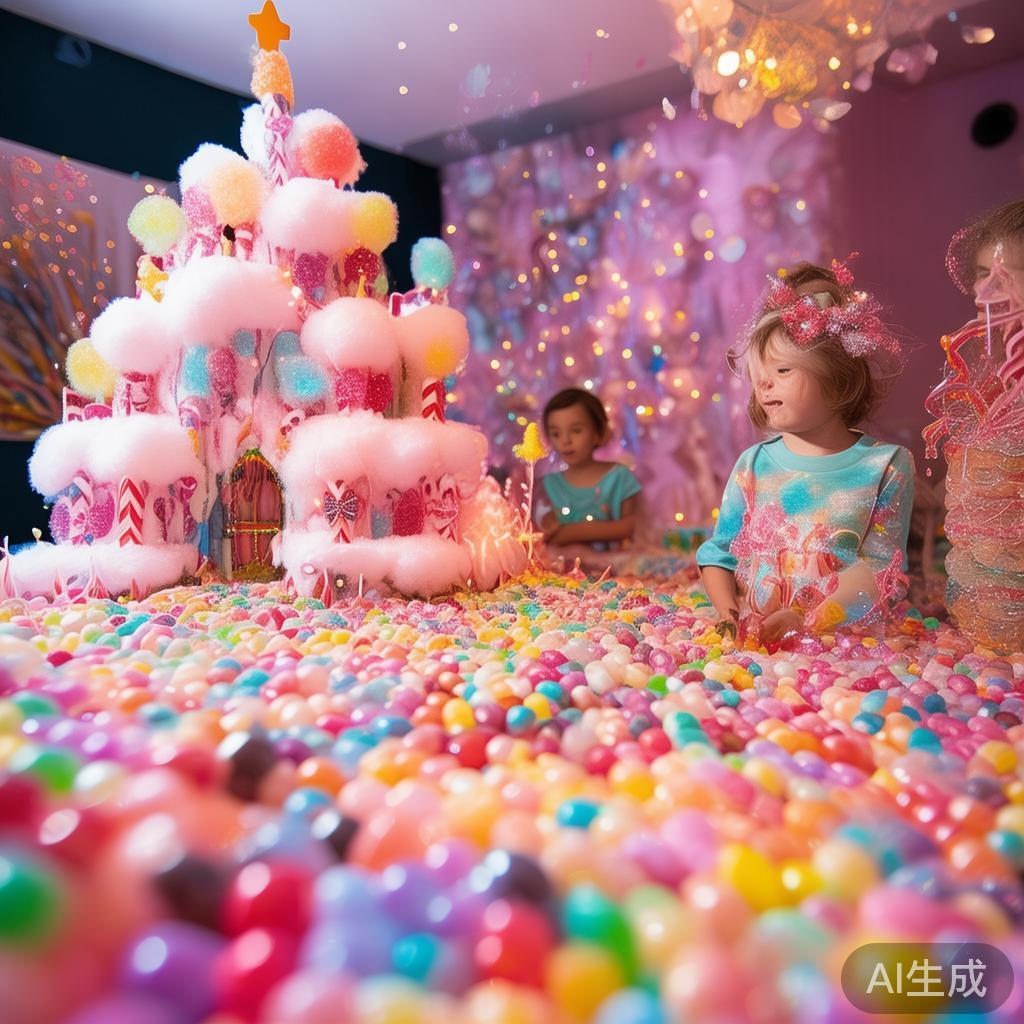 糖果派对自古以来就深受孩子们的喜爱，五彩缤纷的糖果