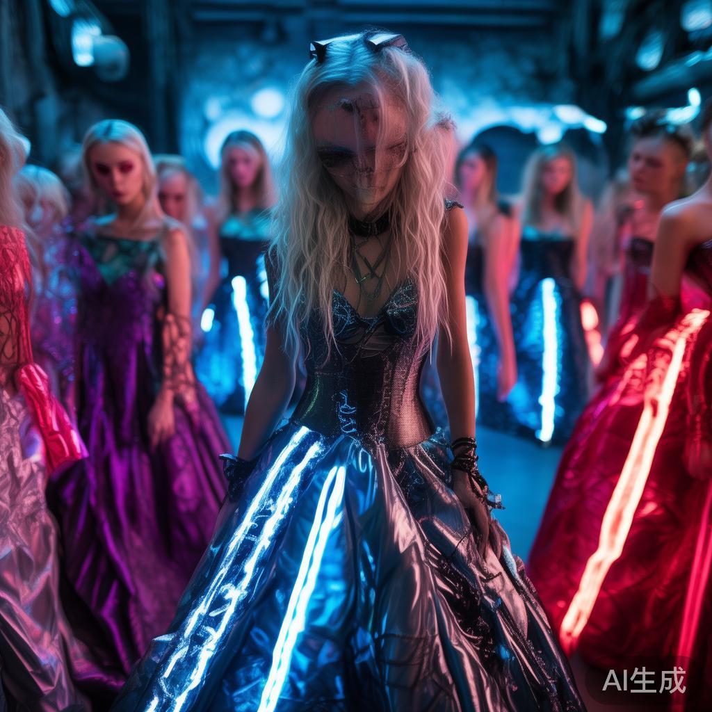 值得一提的是，恐怖风格的礼服适合追求个性和破格的年